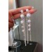 CEDH066 YQG Pearl Tassel Drop Earrings