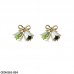 CEDH161 SYB Bow With Rose Earrings Pair