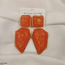 CEDH174 ZLX Square Cutt Drops Earrings Pair