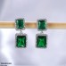 TEDH303 DNG Rect Drop Earrings