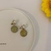 CEDH146 SKM Round Teardrop Earrings Pair