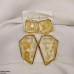 CEDH174 ZLX Square Cutt Drops Earrings Pair