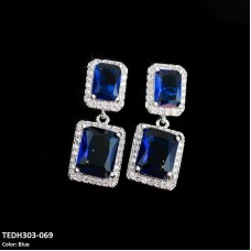 TEDH303 DNG Rect Drop Earrings