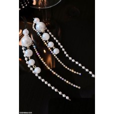 CEDH066 YQG Pearl Tassel Drop Earrings