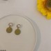 CEDH146 SKM Round Teardrop Earrings Pair