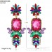 CEDH154 ZLX Flower & Pear Drop Earrings Pair